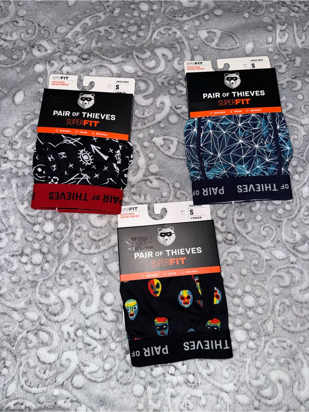 Pair of Thieves SuperFit Boxer Briefs Men’s Small – 3 Pair Bundle NWT